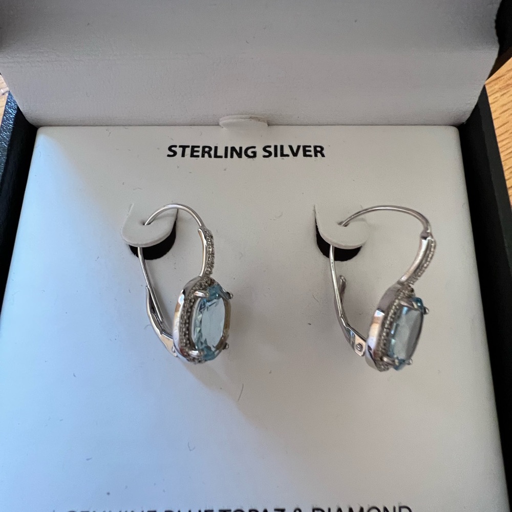 Sterling silver pierced earrings